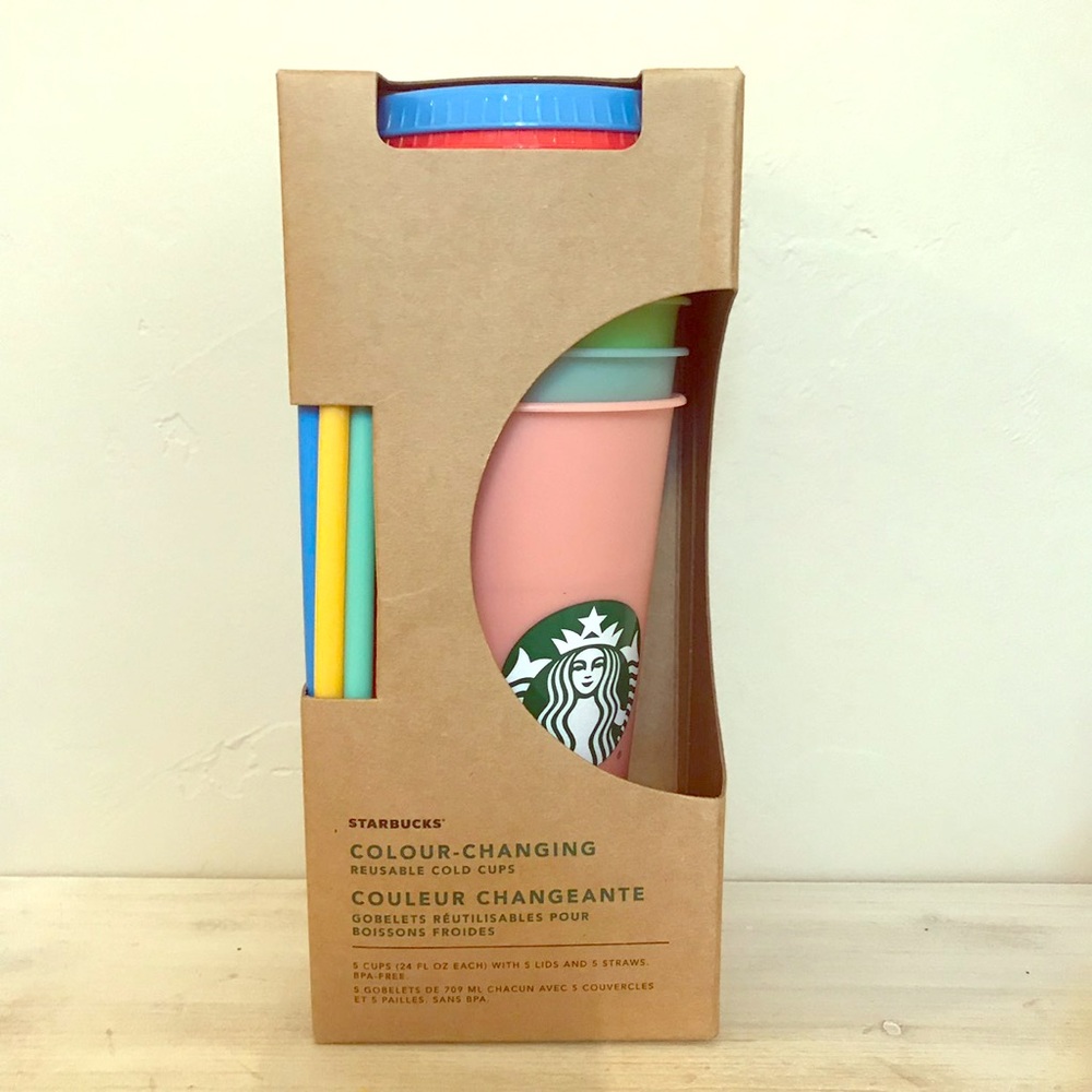 ALL 5 STARBUCKS COLOR CHANGING CUPS